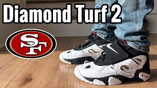 Nike Air Diamond Turf 2 49ers Home Review & On Feet