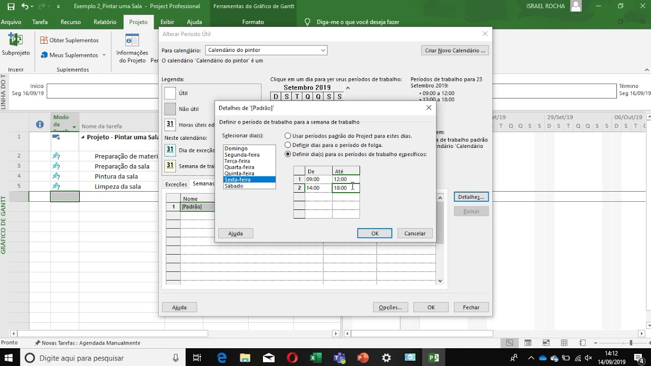 Gestão de projetos - MS Project, Exercíco 1 vídeo aula - YouTube
