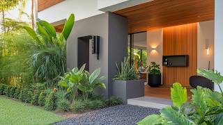 Small Modern Home Design Trick: The Invisible Entryway for a Luxury Foyer Without Hallways