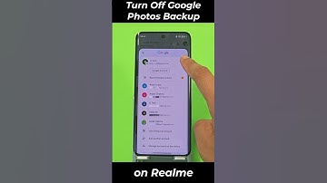 How to turn off Google Photos backup on Realme
