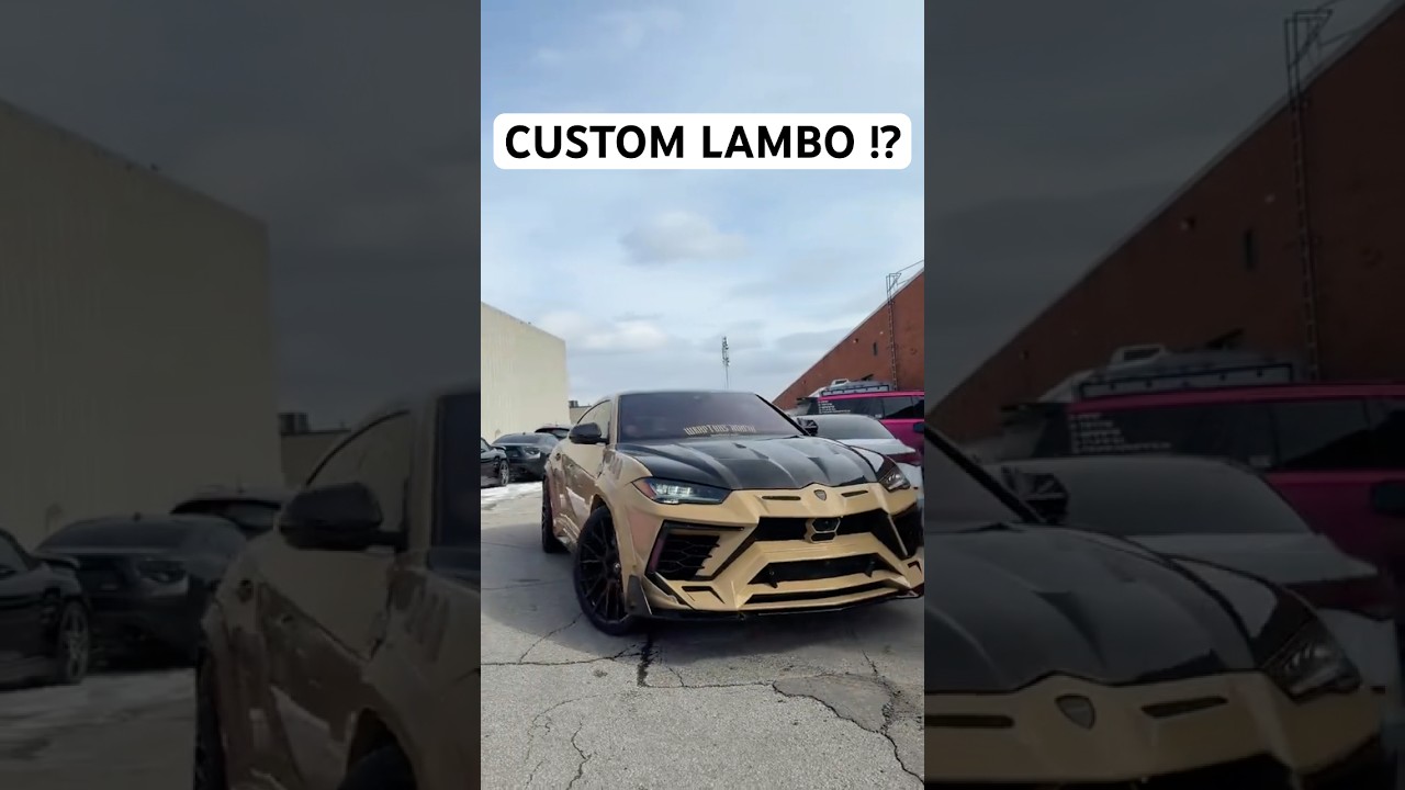 When Regular Lambo Is Too Boring..😳 #lamborghini #urus #carwrap #bodykit #custom #cars #shorts