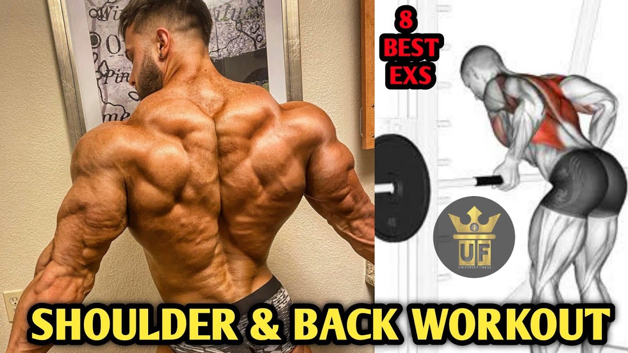 🛑 8 COMBINE BACK & SHOULDER WORKOUT | BACK EXERCISE | SHOULDER EXERCISE ...
