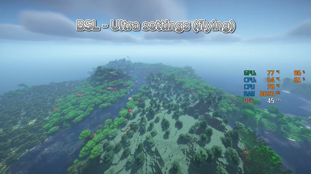 ACER Nitro v15 - Minecraft FPS test (Shaders comparison)