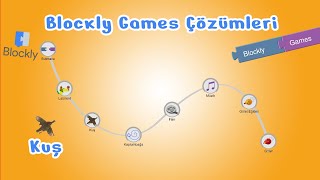Blockly Games – Kuş (Bird) Tüm Seviyeler Çözümü | Koşullu Kodlama ve Yön Algılama Eğitimi screenshot 5