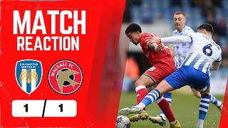 🔴🔴 Match Reaction: Colchester United VS Walsall (1-1)