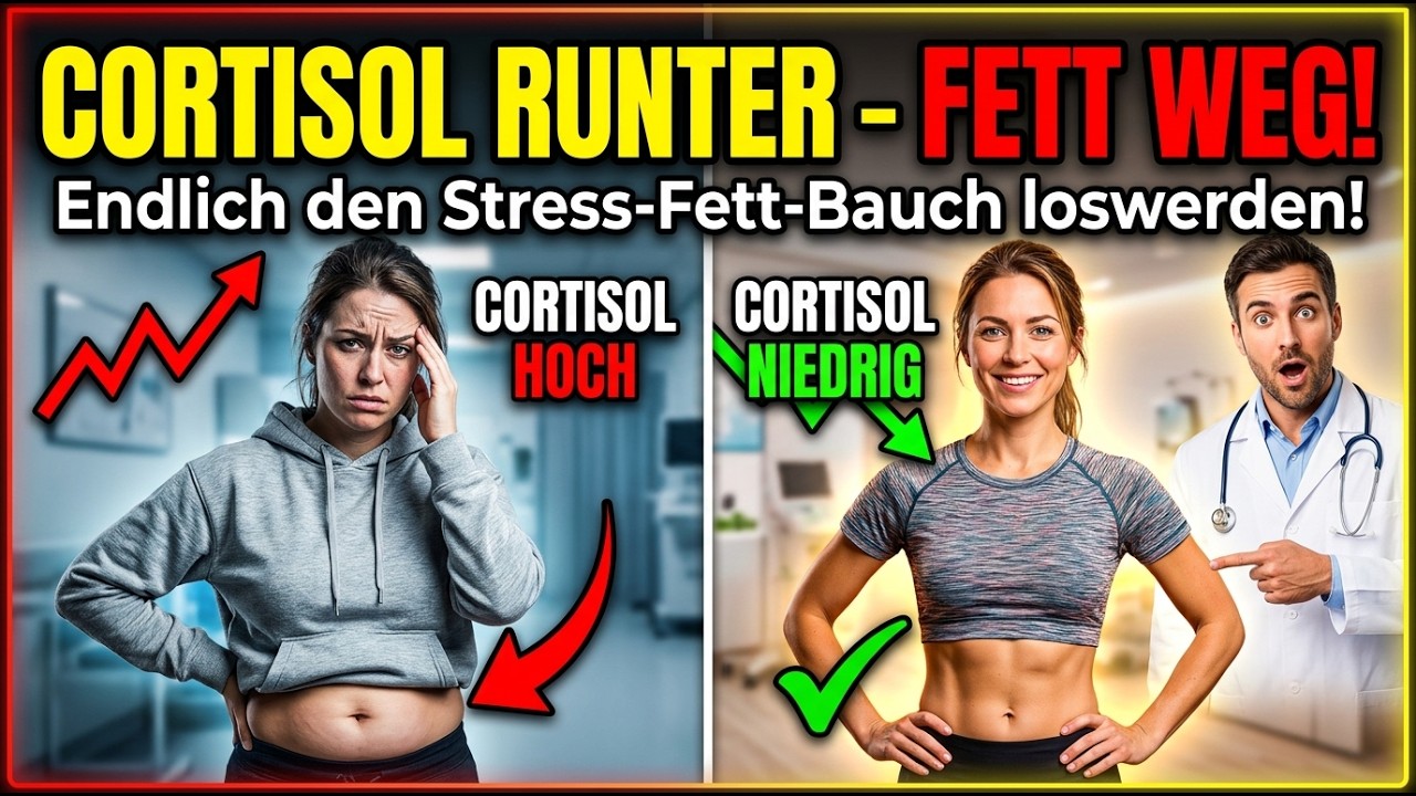 Zu viel Stress? Dieses einfache Mittel senkt Cortisol & verbrennt Bauchfett!