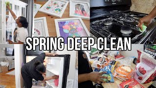 *NEW* SPRING DEEP CLEAN WITH ME! MASSIVE FRIDGE DECLUTTER &amp; DEEP CLEAN, SPRING CLEANING MOTIVATION