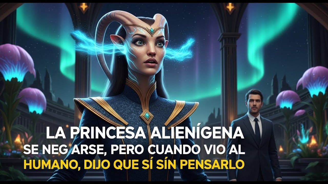 La princesa alienígena se negoció a casarse, pero cuando vio al humano, dijo que sí sin pensarlo.