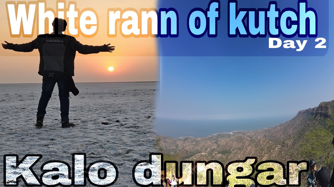 Day 2|Exploring majestic White rann of kutch and scenic beauty Kalo dungar on motorcycle 