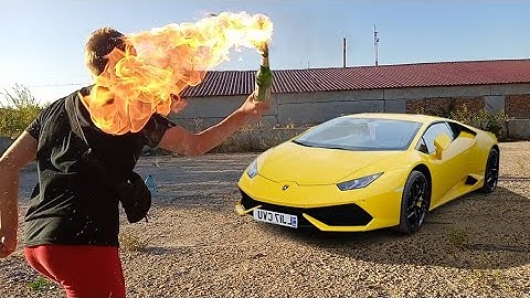 Lamborghini против Коктейля Молотова