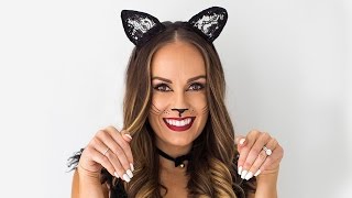 Cute Cat Halloween Makeup Tutorial| bareMinerals