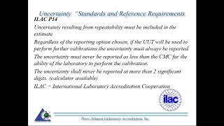 11/21/2017 2017 Webinar: Measurement Uncertainty General Overview