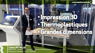Cellule robotisée d'impression 3D de pièces thermoplastiques de grandes dimensions CMS krearob