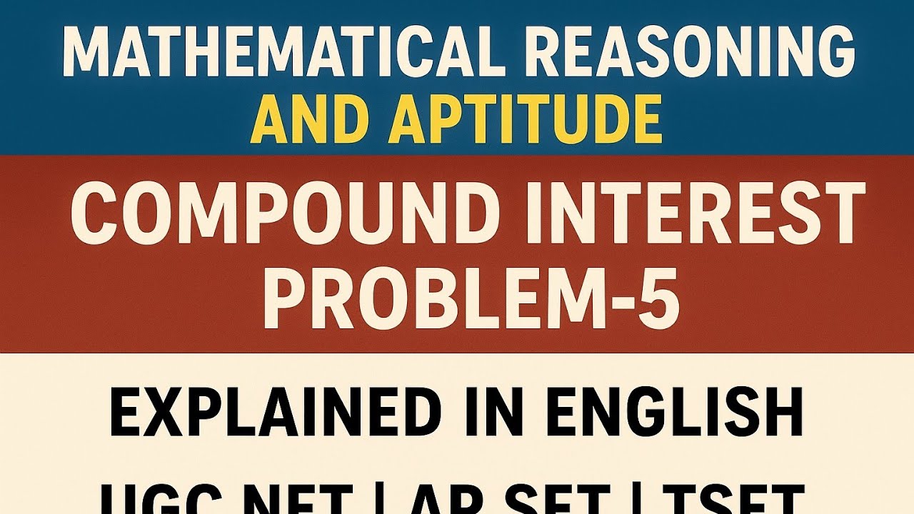 Mathematical Reasoning and Aptitude Compound interest Problem-7 Explained in Telu