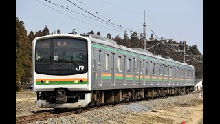 【普通列車】205系600番台 Y7編成 日光線 普通列車