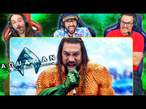 Thumbnail for AQUAMAN AND THE LOST KINGDOM (2023) MOVIE REACTION!! Aquaman 2 Full Movie Review | DCEU