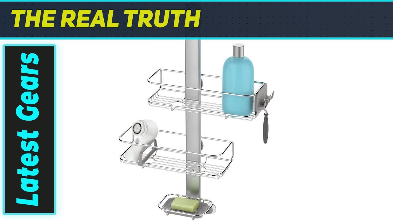 simplehuman Adjustable Shower Caddy: Best Over-the-Showerhead Organizer