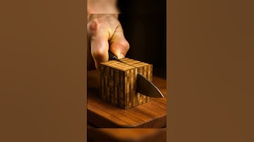 Cutting Glass Minecraft block ASMR #ai #aiart #asmr #asmrsounds #satisfyingvideo #minecraft