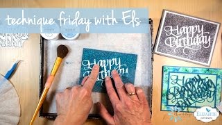 Silk Microfine Glitter & Happy Birthday | Technique Friday with Els