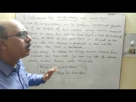 Python | Difference between Numpy Array and Series Object | Class 12 I ...