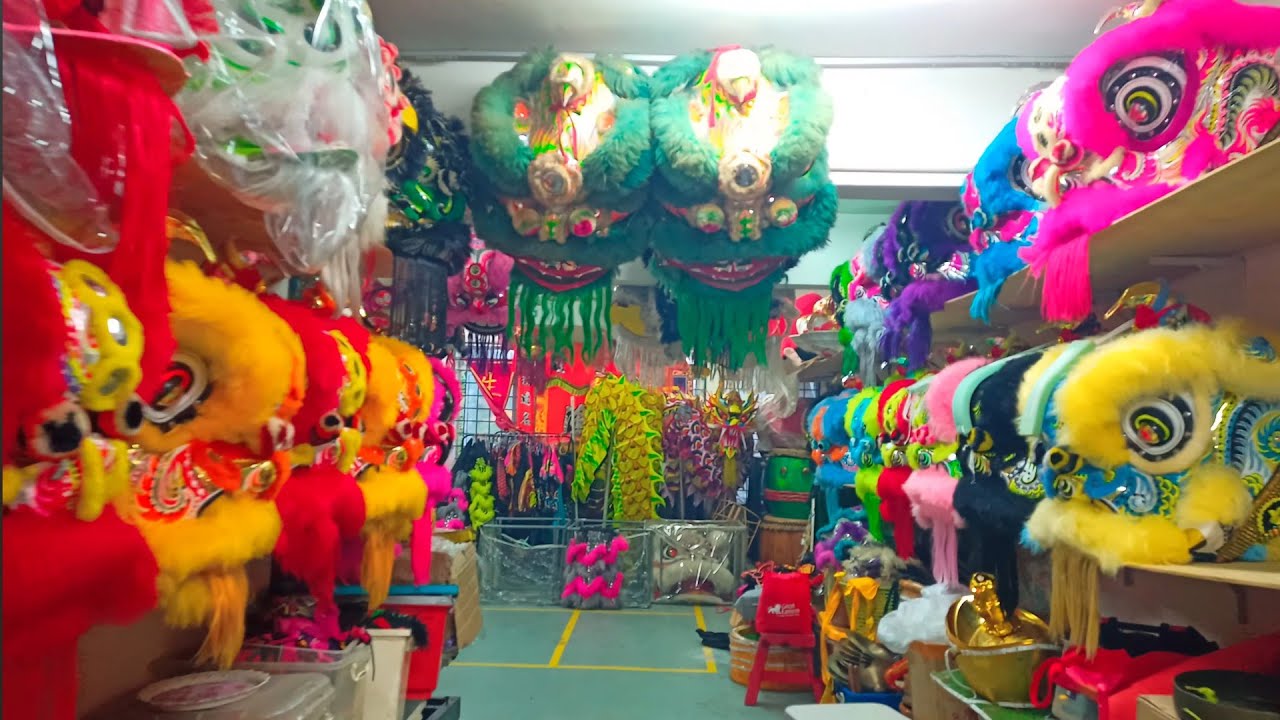 Multiple Traditional Lion Dance with Qilin Dance