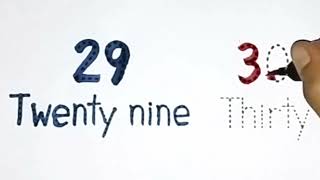 How to read and write Number | Easy learn 29 and 30 for kids | NB Arts
