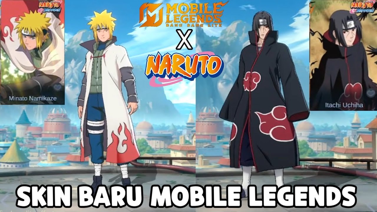 SKIN ITACHI JULIAN, SKIN MINATO GUSION ! SKIN NARUTO MOBILE LEGENDS GAMEPLAY