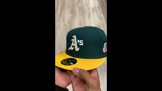 Oakland Athletics 1989 World Series New Era 59Fifty Fitted Hat GRAY UNDER BRIM