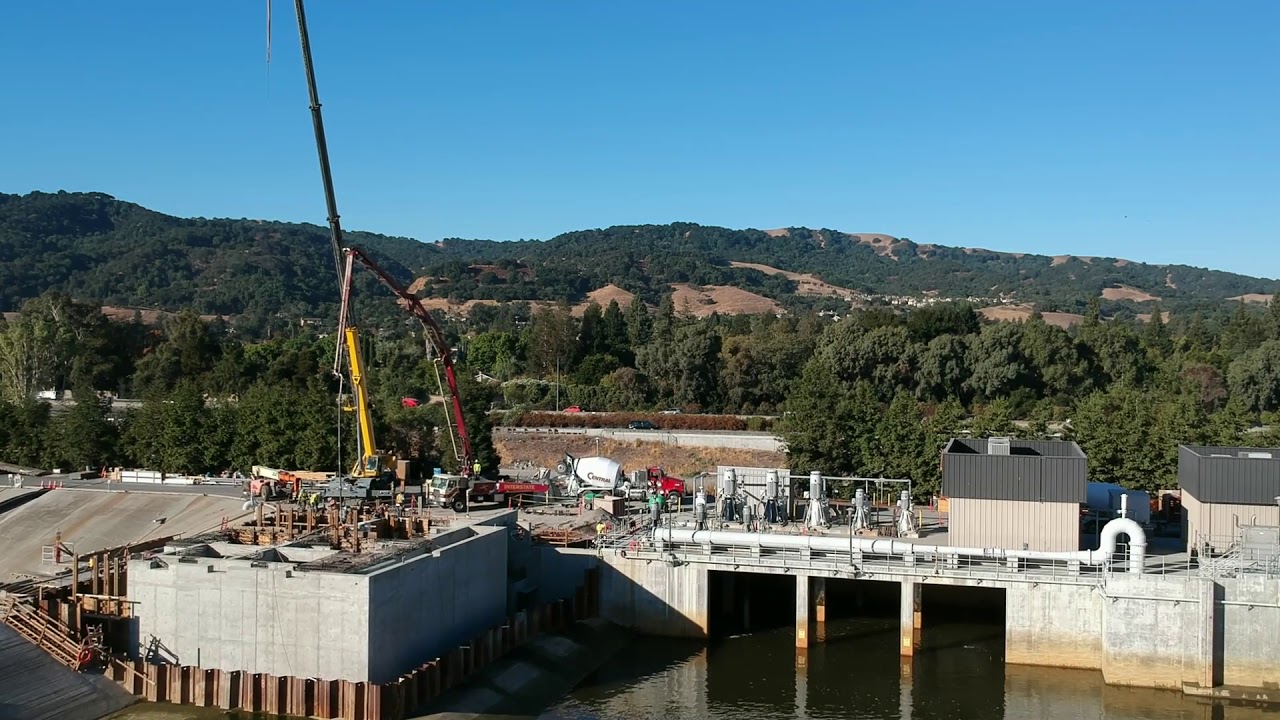 DSRSD Recycled Water Treatment Plant Construction Fly Over