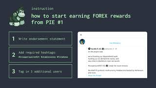 how to start earning FOREX rewards from PIE#1 [community content @Jessica50248962]