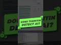 Can Turnitin detect AI? Let’s find out. #ai #aidetector #turnitin