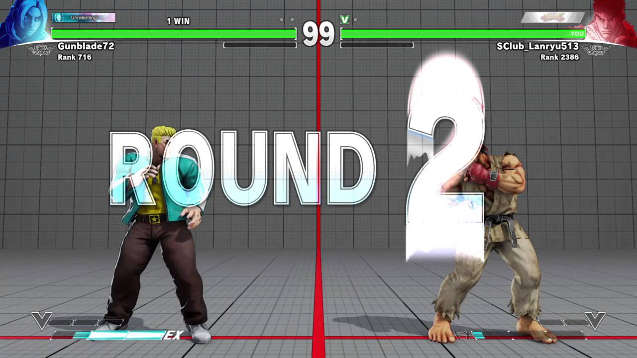 STREET FIGHTER V:SClub_Lanryu513(Ryu) vs Ken(Gunblade72)