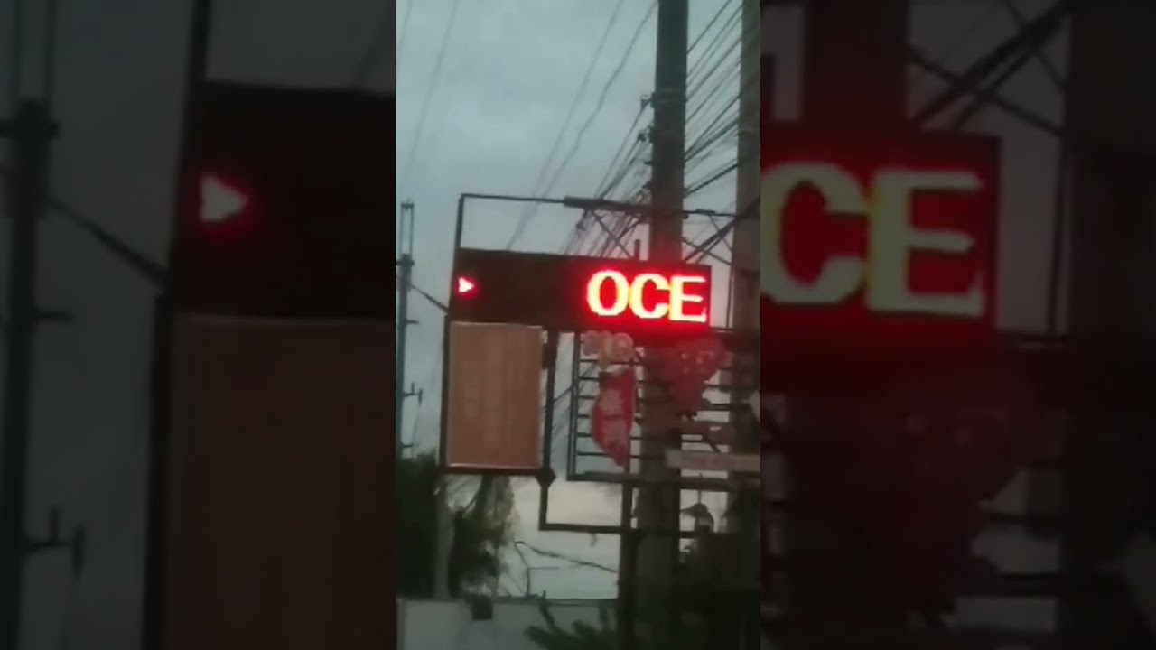 digital signboard of seaside