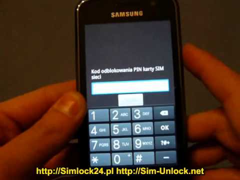 Samsung i9000 Galaxy S unlocking simlock enter unlock codes