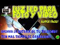 LUZ LED extra para video y foto, alarga la duración de tus grabaciones, super útil y fácil!