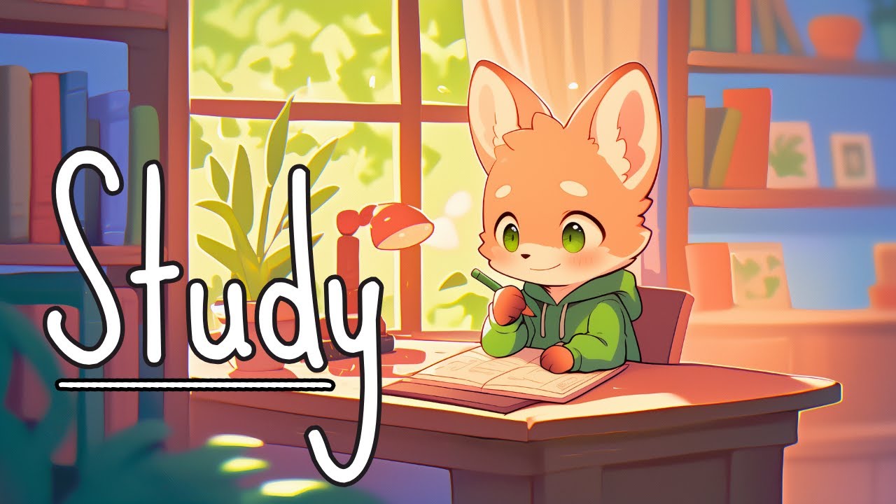 Lofi Productivity Music 📚 Study With Fox 🦊 Beats to Work/Study to - YouTube