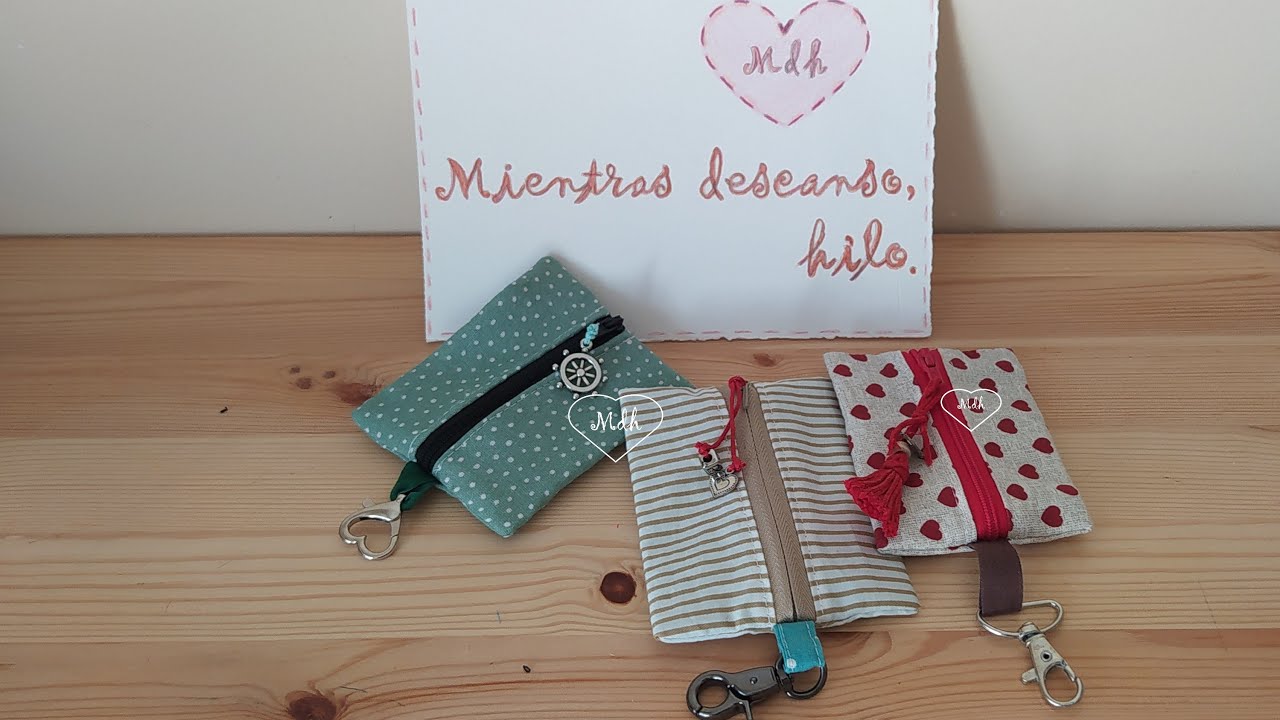 28.MONEDERO, TARJETERO, LLAVERO. Acabado interior bonito