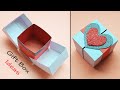 How To Make A Paper Gift Box with Lid | DIY Gift Box Ideas | Hing Gift Box Making At Home | #270