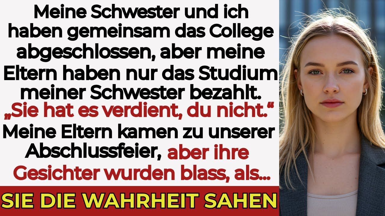 „Meine Familie zahlte das Studium meiner Schwester, aber nicht meins. Bei meinem Abschluss…