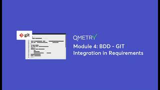 BDD - GIT Integration in Requirements with QMetry Test Management