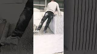granite cutting process with precision #shorts