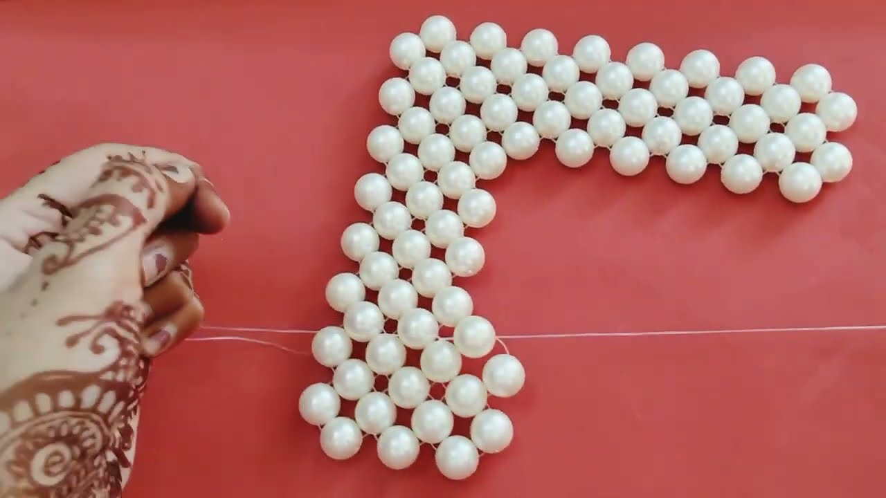 DIY  EASIEST PEARL HEART ❤️BAG/ Beaded bag tutorial for beginners 