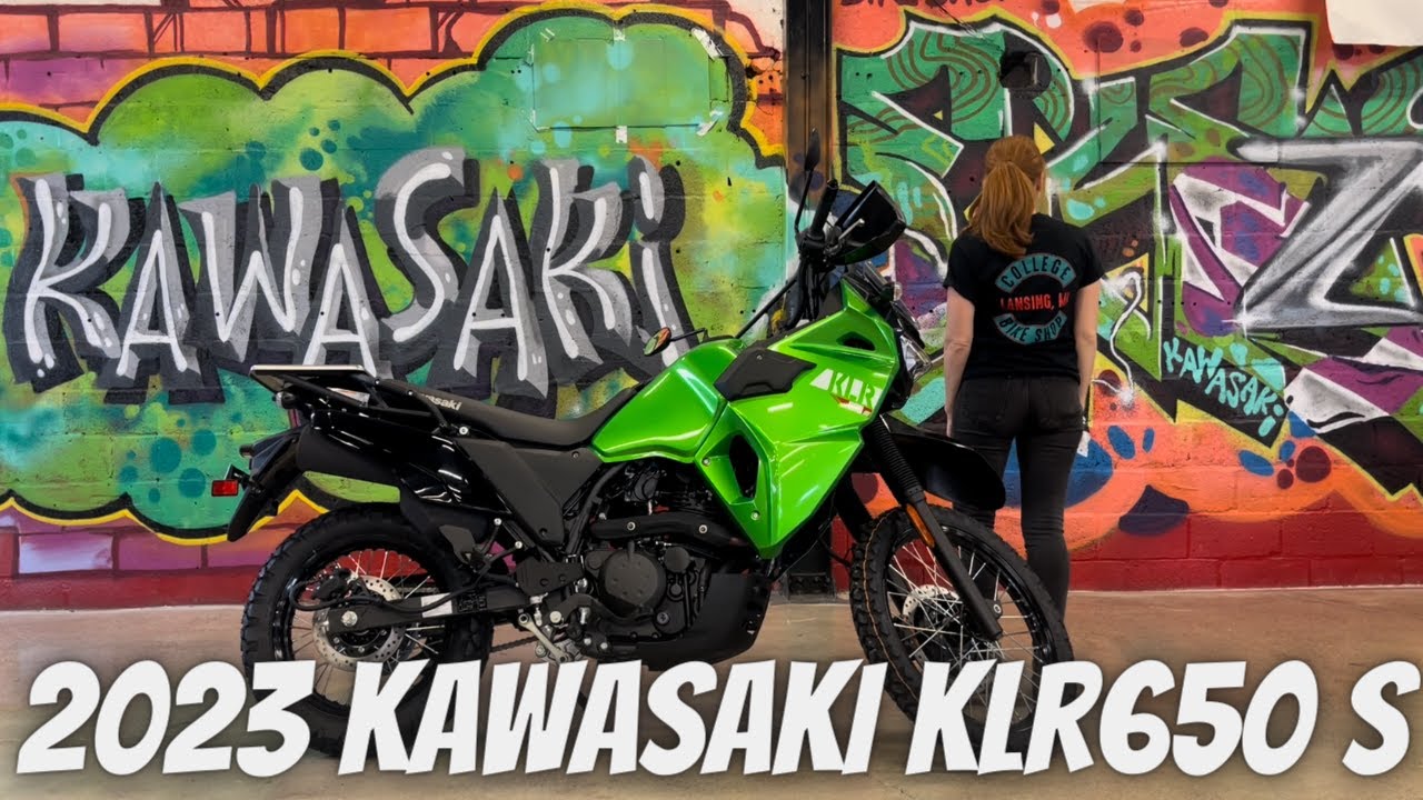 2023 Kawasaki KLR650 S. Fully capable dual sport with a lower seat