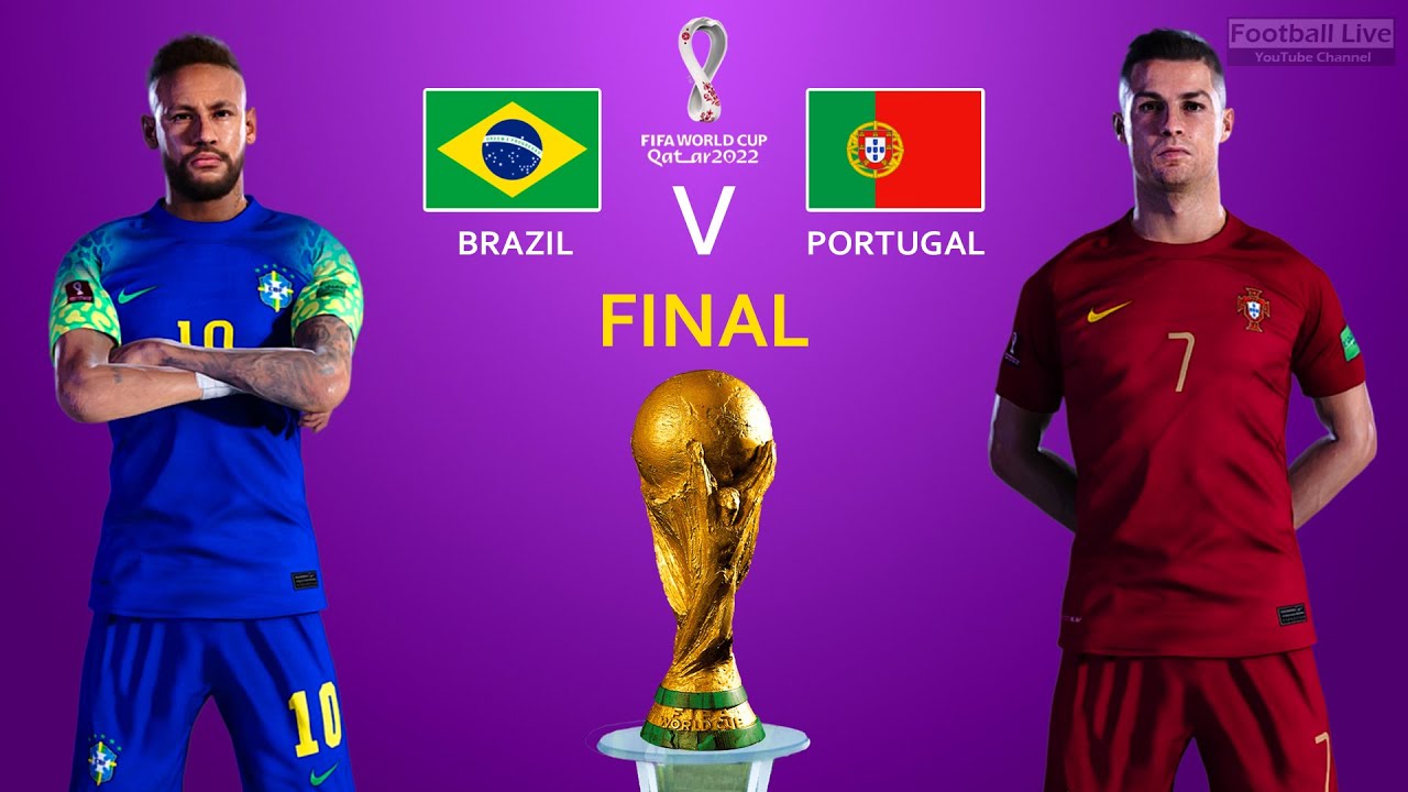 FIFA World Cup Final 2022 Brazil Vs Portugal Ronaldo Vs Neymar eFootball PES
