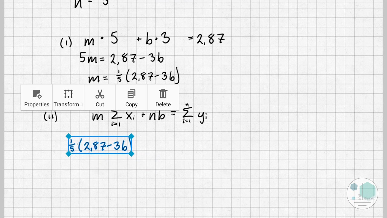 Eksempel: Minste kvadraters metode (11/17)