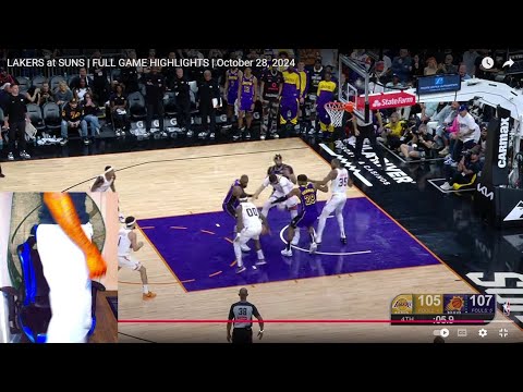 Reacting to LAKERS at SUNS | FULL GAME HIGHLIGHTS | October 28, 2024 ...