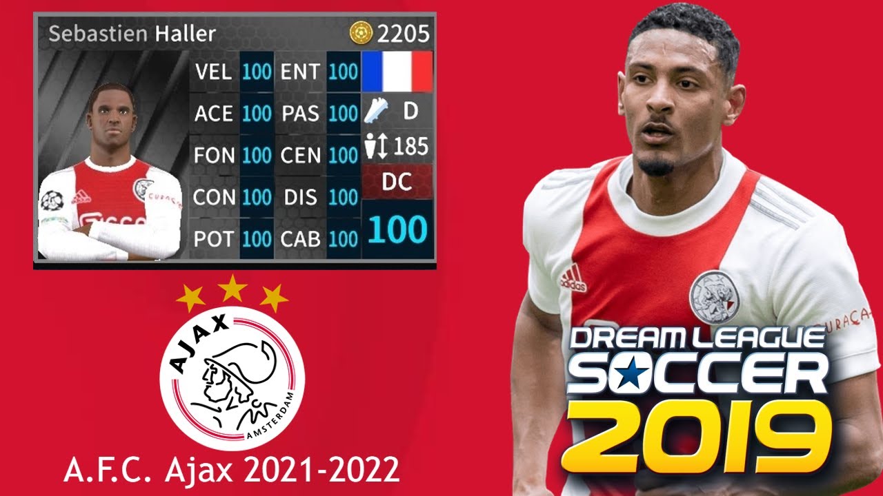 ¡Plantilla del Ajax al 100%! Actualizada a la temporada 2021/2022 para DLS 2019