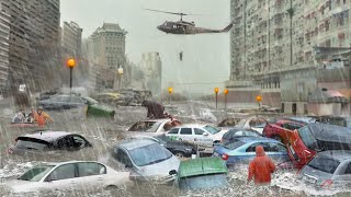 Китай остановился! Внезапное наводнение опустошает город за городом в Китае. Мир потрясен