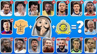Guess The SONG, EMOJI, CLUB and Country and Injured of Football Player?|Ronaldo, Messi, Neymar...