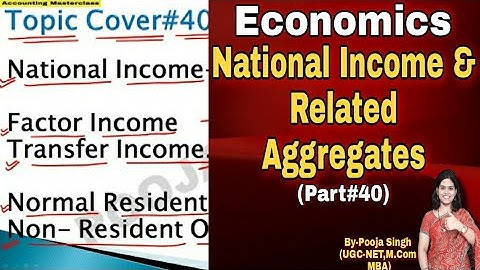 National Income | National Income And Related Aggregates | Economics | Class 12 | BBA | B.Com | BCA
